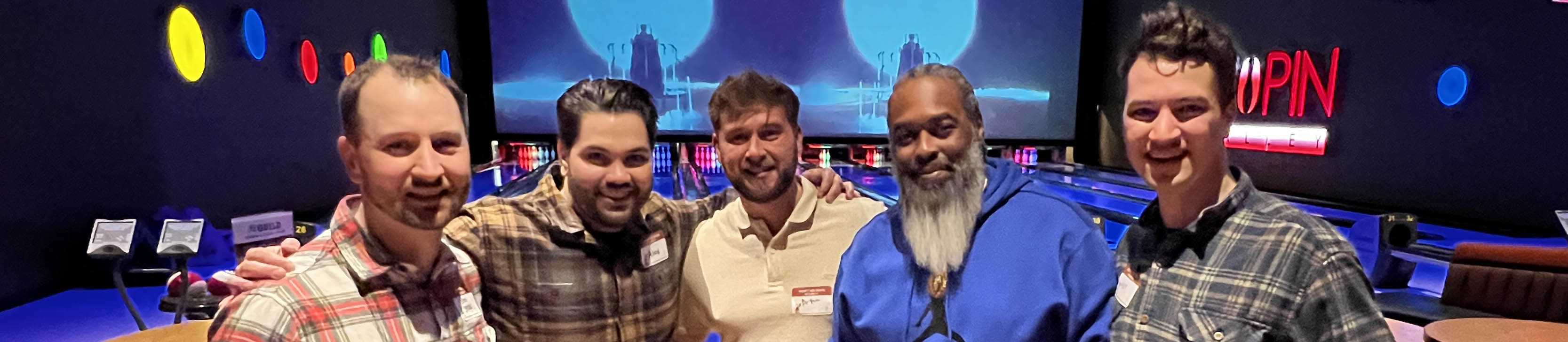 Employees at bowling alley